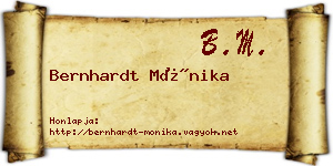 Bernhardt Mónika névjegykártya
