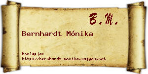 Bernhardt Mónika névjegykártya