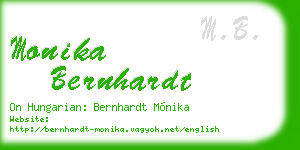 monika bernhardt business card