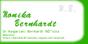 monika bernhardt business card